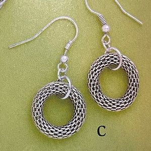 NWT Premier designs Runway earrings antique silver plated fishhook earrings